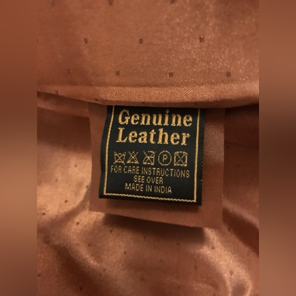 Mens Brown Leather Western Style Shacket (Shirt/Jacket) - Picture 7 of 8